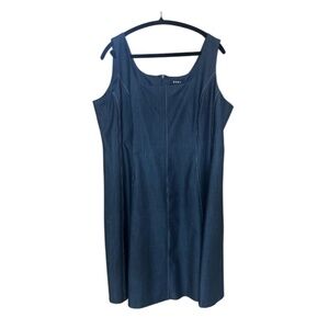 DKNY Dark Grey Shift Dress, Size 16
